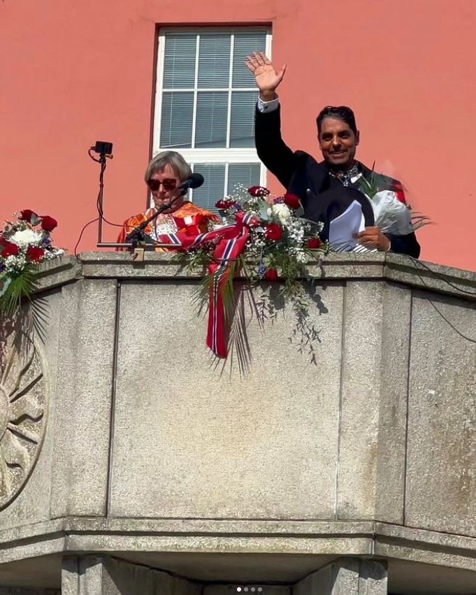 I år blei Manish invitert til å halde årets 17. mai-tale heime i Haugesund. Det var ein stolt augneblink.