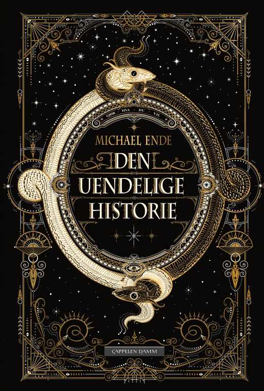 Boka av Michael Ende og billettar til teaterframsyninga Den uendelege historia.