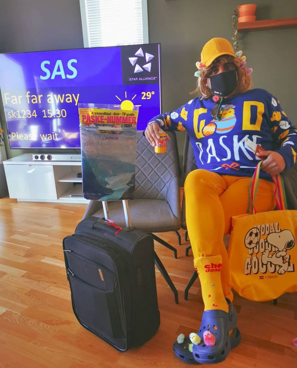 Påsketur korona-stil. Foto: sharmis87 @Instagram