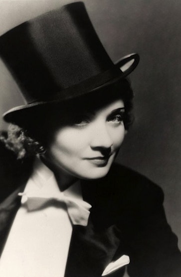 Ikonisk bilete av Marlene Dietrich slik mange hugsar henne.